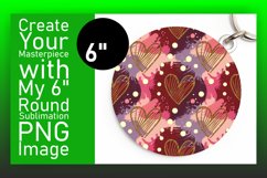 Dynamic Round Design for Sublimation , Heart Product Image 1