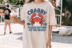 If Crabby please return to the beach PNG sublimation |Beach Product Image 3