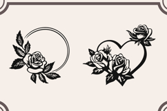 Rose svg Bundle, Rose svg, Rose Clipart, Rose svg. Product Image 6