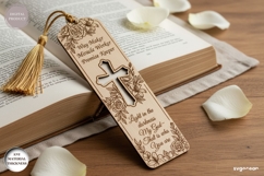 Christian Bookmark Laser Cut | Glowforge | SVG Product Image 1