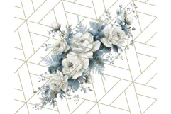 Whimsy Winter Florals Clipart PNG, Christmas Png Clipart Product Image 2
