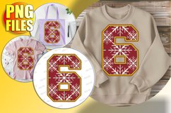 6 Doodle Letter Style Print Merry Winter Character! Product Image 1