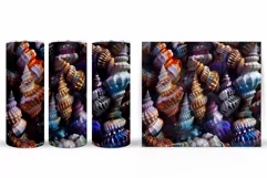 3D Seashell Tumbler Sublimation. Seashell Tumbler Design Product Image 2