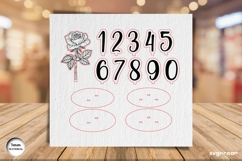 Flowers Table Numbers Bundle | Glowforge | SVG Product Image 6