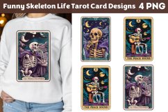 Funny Skeleton Life Tarot Card Designs Product Image 1
