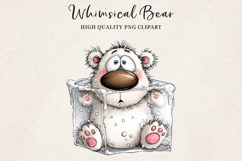 Whimsical Bear Clipart | Cute Hand-Drawn Bear Illustrations Product Image 7