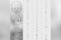 130 Procreate Toddler Boy Head Stamp Brushes Product Image 7