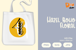 Hazel Boho Floral Monogram Product Image 1