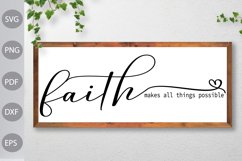 Faith Makes All Things Possible SVG Design Product Image 2