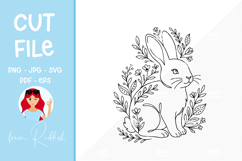 Easter SVG Line Art Cut File Product Image 1