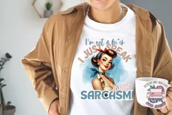 Sassy Girl Sublimation Design Sarcastic Quote PNG Retro Product Image 2