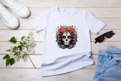 Sugar Skulls Sublimation, Day of The Dead png Product Image 2