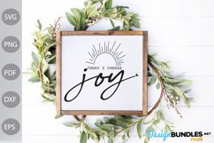 Funny Quote SVG/ Today I Choose Joy SVG Cut File Product Image 3