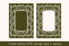 Hand Drawn Vintage Ornate Lace Frame PNG Clipart Product Image 2