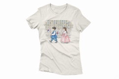 Cute Hanbok Kids Taegeukgi Stone Path Walk PNG KOREA Flag Product Image 4