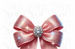 Pink Coquette Watercolor Bow PNG, Classy Bachelorette Decor Product Image 3
