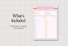 Sinking Funds Tracker Printable Budget Planner PDF Product Image 2