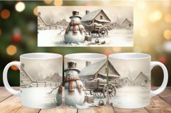 Mug Wrap Sublimation - snowman Product Image 1