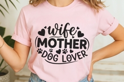 Wife Mother Dog Lover Svg, Dog Lover Svg, Dog Mom Svg. Product Image 7