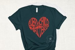 Every Child Matters Cut File | Heart Word Art Product Image 4