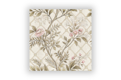 Silver Toile Digital Paper Pack, Vintage Floral Toile Product Image 6