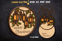 Christmas Signs Bundle SVG laser cut files for Glowforge Product Image 6
