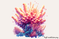 Bioluminescent Sea Animal Clipart PNG Product Image 1