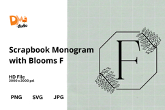 Scrapbook Monogram with Blooms Product Image 1