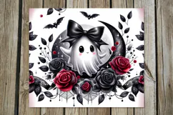 Funny ghost | Cute Halloween Skinny tumbler sublimation P2 Product Image 2