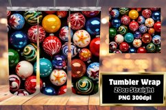 3D Christmas Vibrant Holiday Tumbler 20oz Product Image 1