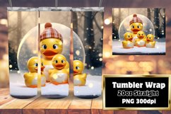 WINTER Duck Animal Charm 3D Tumbler 20oz Product Image 1