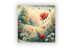 Floral Seamless Patterns, Watercolor Wildflower Pattern Product Image 6