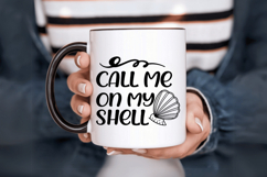 Call Me on My Shell SVG Design, Summer &amp; Beach SVG Design Product Image 6