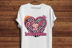 Be Mine Valentine PNG, Valentine Heart PNG, Pink Checker Hea Product Image 5