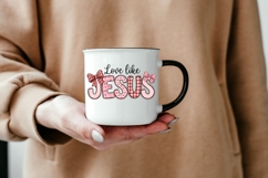 Love Like Jesus PNG - Coquette Bow Christian Sublimation Product Image 6
