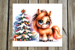Christmas horse | funny Skinny tumbler sublimation design P2 Product Image 2