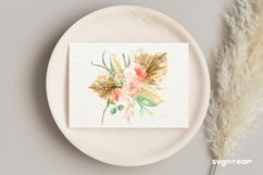 Boho Flowers Watercolor Clipart Bundle Product Image 5