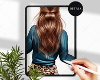 Fashion Chicks Clipart, Best Friends Girls, Custom Portrait Product Image 7