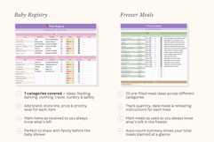 Pregnancy Planner Excel Spreadsheet Product Image 6