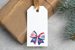 Fourth of July sublimation Coquette Bow Clipart, PNG Product Image 5