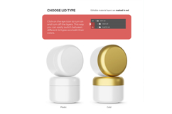 Plastic Cream Jars - PSD Mockup Product Image 6