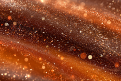 Sparkling orange &amp; gold glitter particles on a dark surface Product Image 1