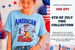 American Babe PNG | 4th of July Sublimation DTF Product Image 6
