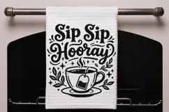 Sip Sip Hooray Svg, Tea Lover Svg, Tea Time Svg, Tea Cup Svg Product Image 7