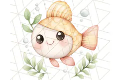 Under the Sea Nursery Clipart, Ocean Animals PNG Product Image 2
