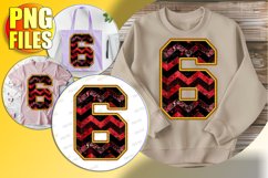 6 Doodle Letter Style PNG Bright Holiday Character! Product Image 1