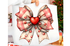 Valentine's Day Coquette Bow PNG Product Image 1