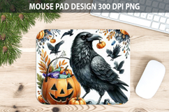 Watercolor Crow Mouse Pad Sublimation - Animal PNG Product Image 1