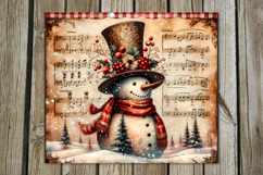 Cute Xmas snowman | vintage Skinny tumbler sublimation P2 Product Image 2