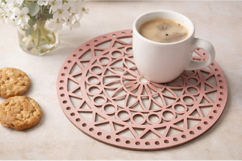 Macrame basket base 10 inch 26 cm digital file crafting temp Product Image 6